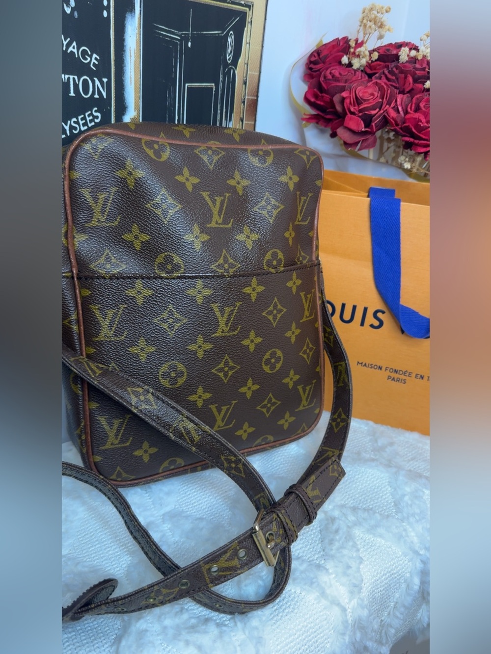 Vintage Louis Vuitton Marceau Messenger bag in monogram canvas